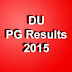 DU MA M Com M Sc Hons Result 2015 Second & Fourth Sem