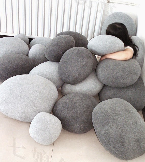 Selvage Blog: Rock Pillows