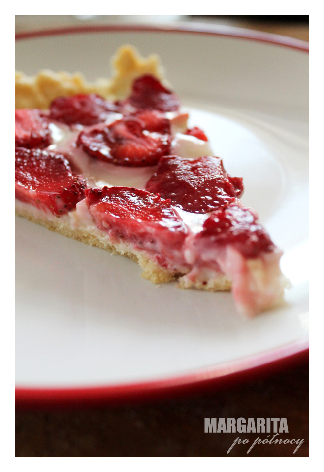 Tarta truskawkowa z budyniem