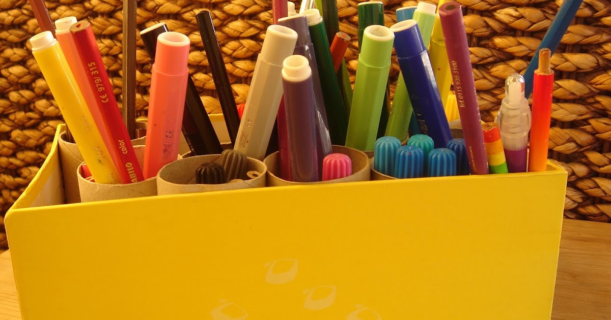 Louise and the style world How to organize crayons, markers and other