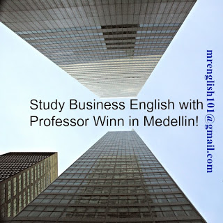 Professor Winn helps your Business English in Medellin