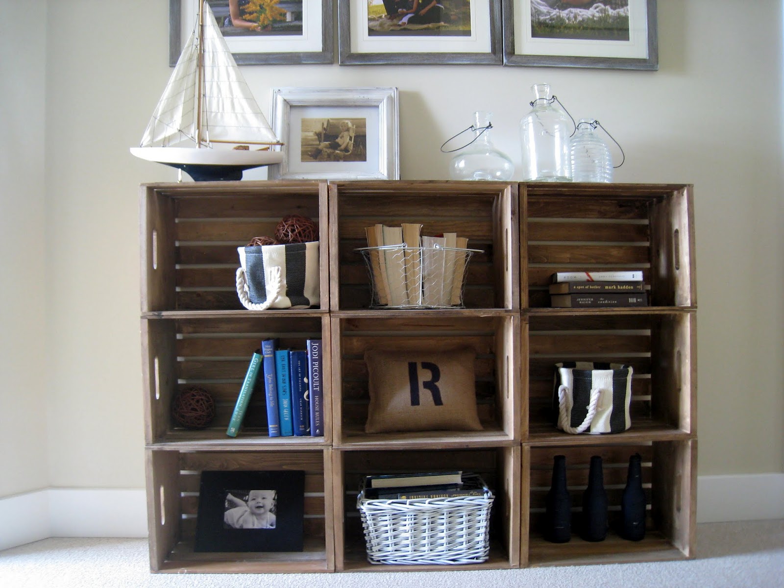 Easy Crate Bookshelves The Lilypad Cottage
