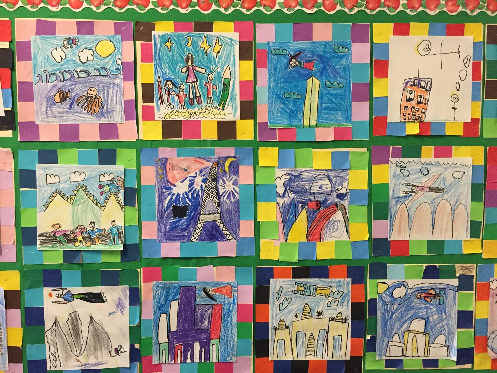 small batch art: 1st grade Faith Ringgold Story Quilts