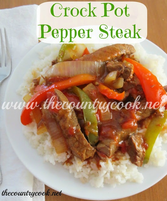 pepper steak and rice with gravy