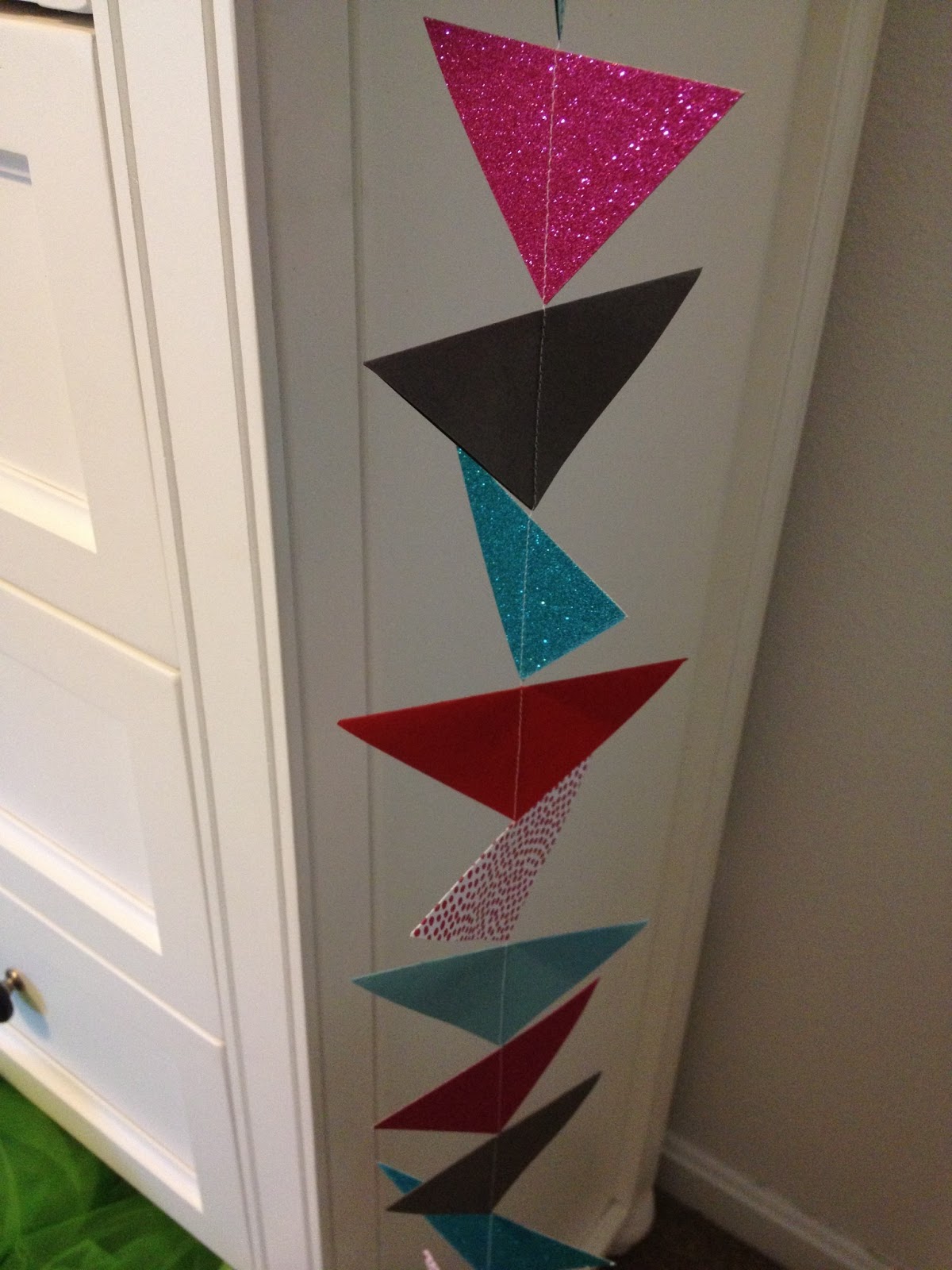 Inspired Whims DIY Triangle Confetti Garland