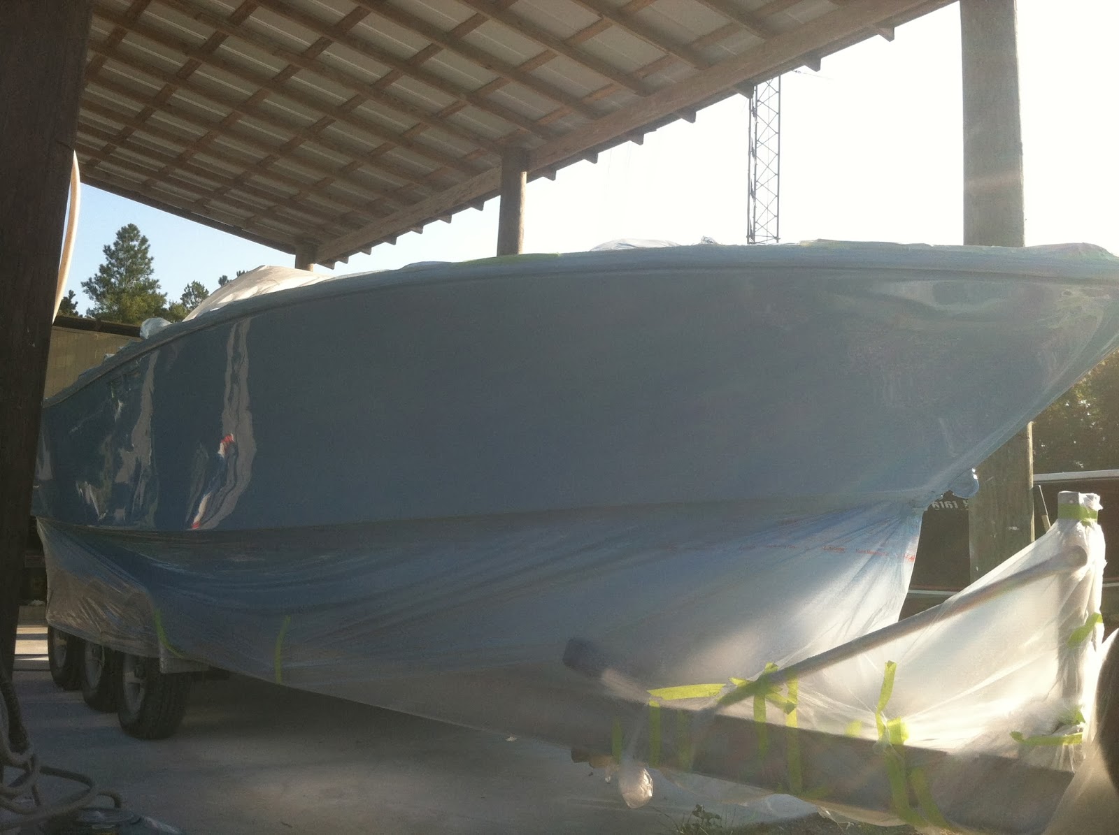 Second Chance Marine & Fiberglass Repair Conch 27 Paint Job and