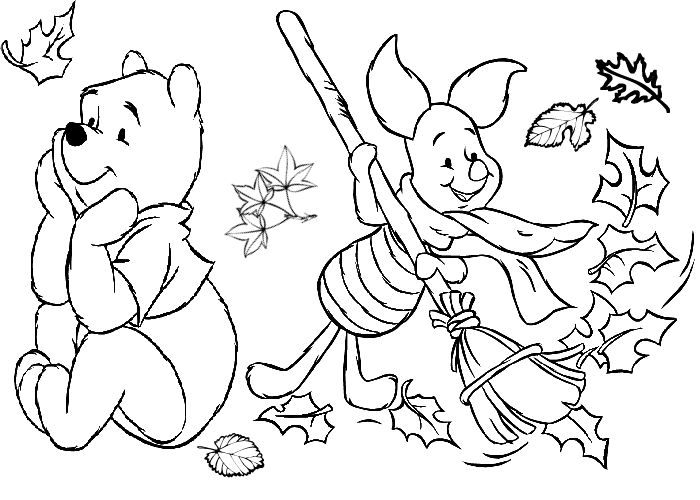 Free Fall Coloring Pages for Kids >> Disney Coloring Pages