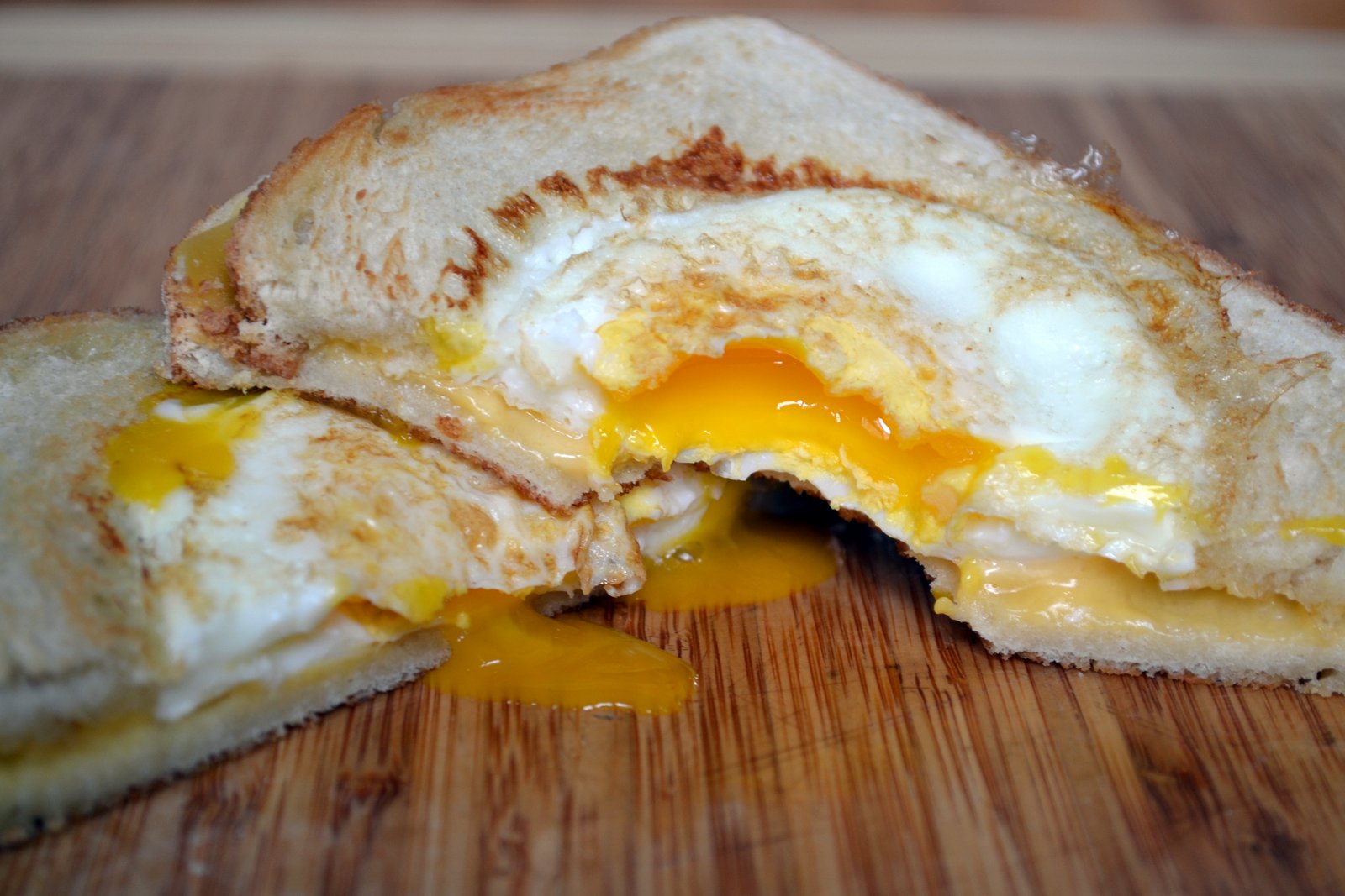Hardly Housewives Egg In A Hole Grilled Cheese