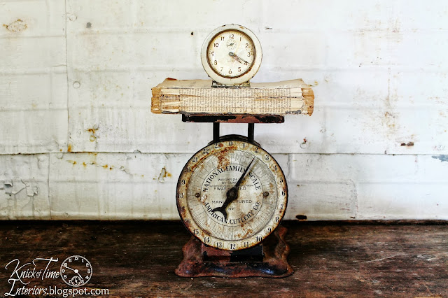 Antique Kitchen Scale via KnickofTimeInteriors.blogspot.com
