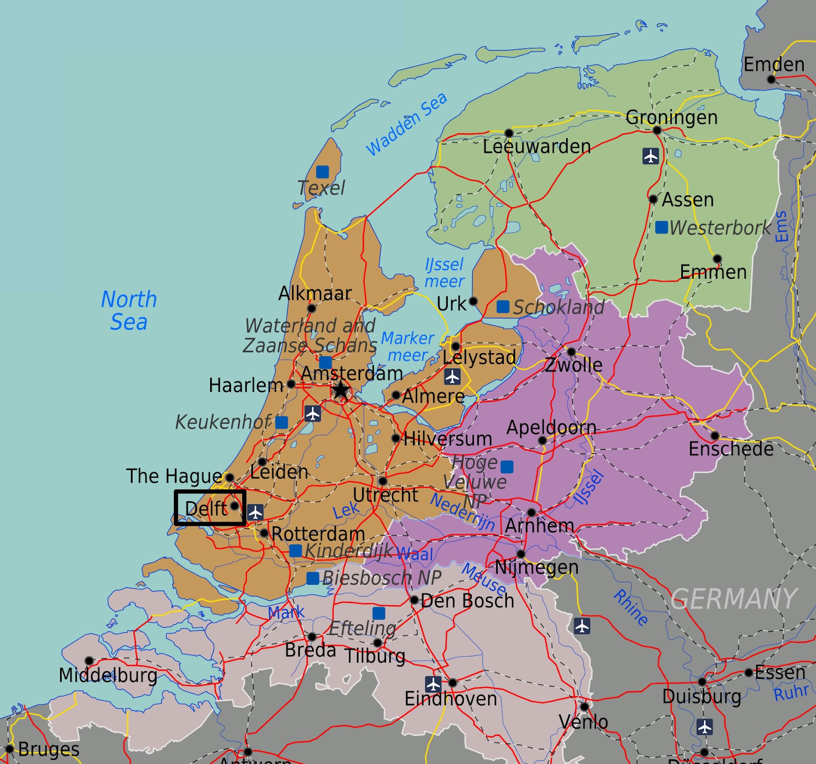 Vuelos Baratos A Holanda Mapa
