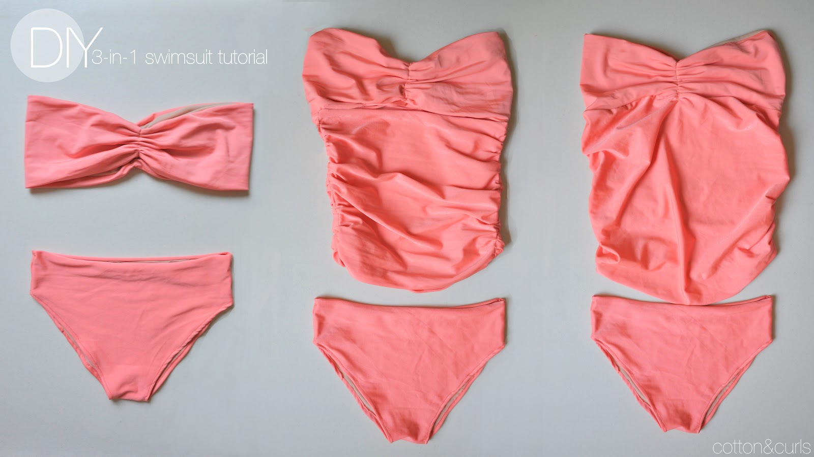 C&C The 3in1 DIY swimsuit sewing tutorial