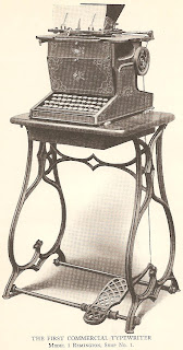 typewriter history xxxiv sholes typing reenacts lillian fortier aged mrs charles then her