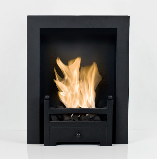 Real flame firebox instead of electric insert