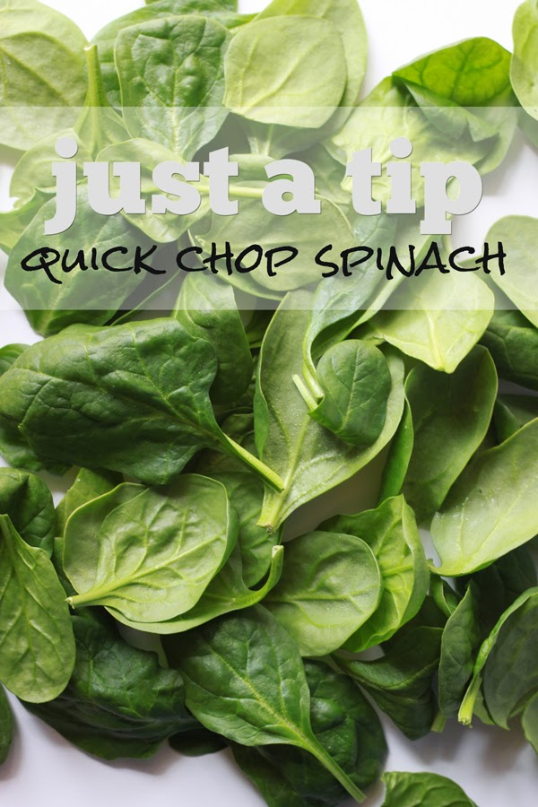 Stir & Scribble just a tip quick chop spinach