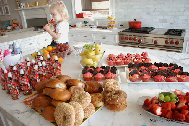 Minnie Mouse birthday party brunch menu