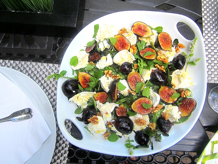 A Platter of Grilled Figs w/ Burrata & Mint