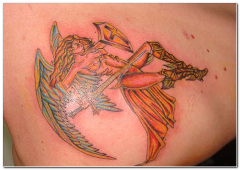 Angel tattoo designs for girls 2