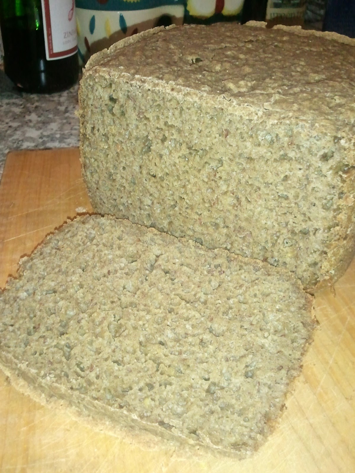 GlutenFree Goodness Eggless lavender molasses gluten free bread. Will