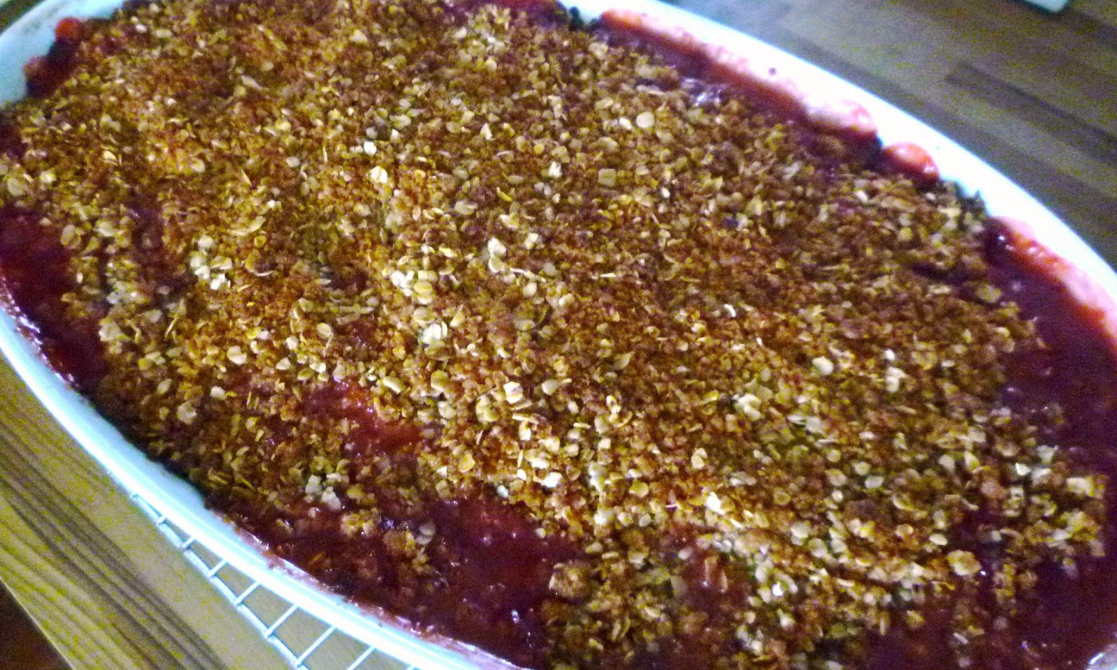 For Love of the Table StrawberryRhubarb Crisp with Orangescented