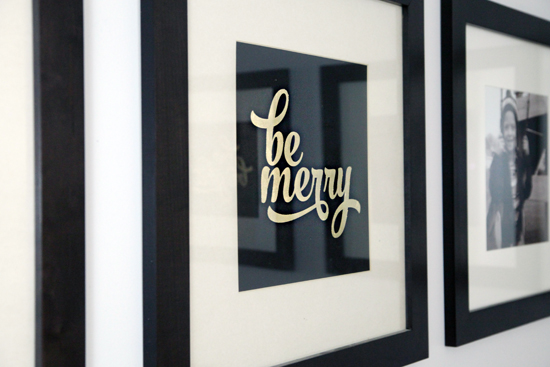 IHeart Organizing: DIY Gold Foil Art - Holiday Edition