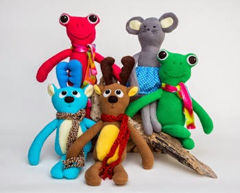 Moose, Frog and Mouse.