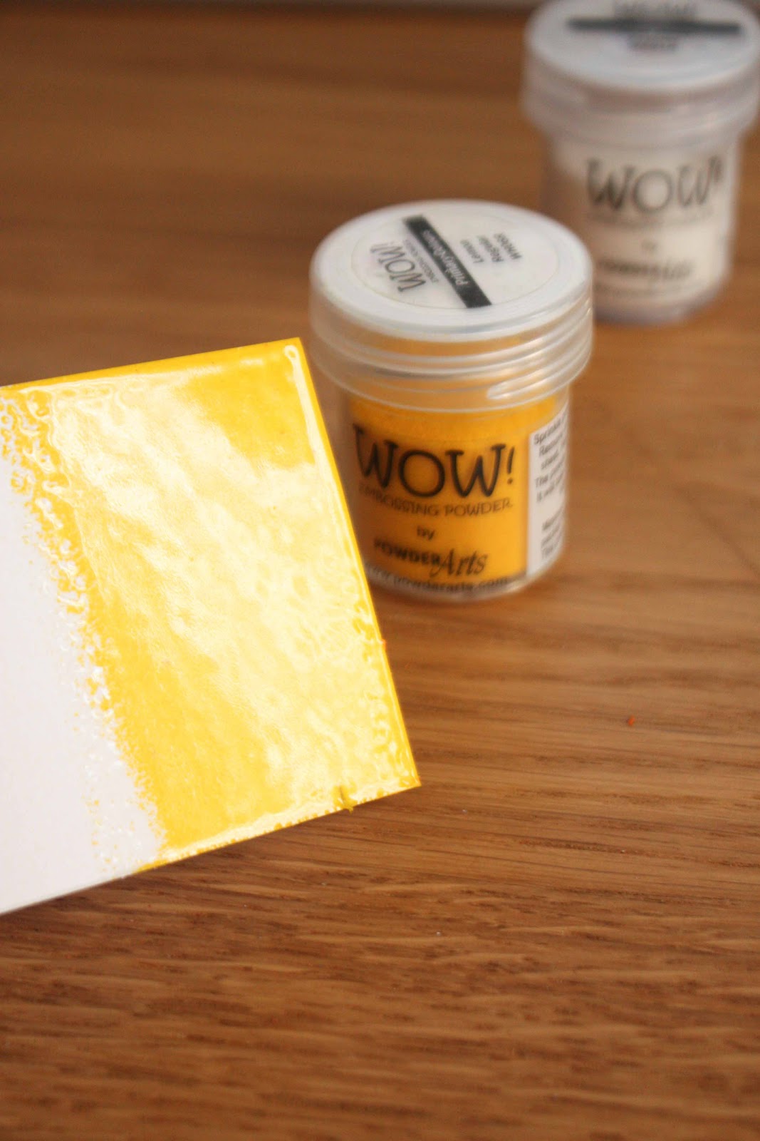 Create your own embossing powder colours