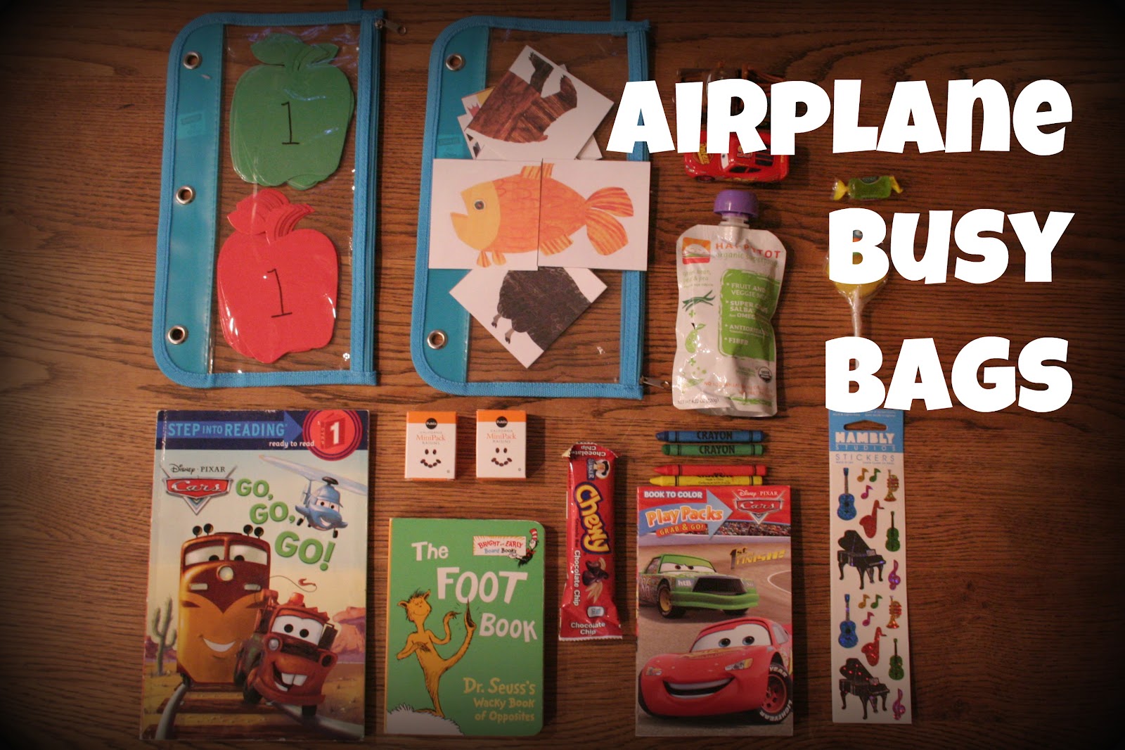 Katie Leipprandt Airplane Busy Bags for Toddlers