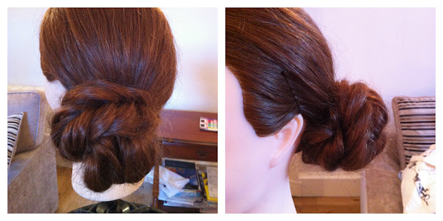 makeup. easy updo tutorial