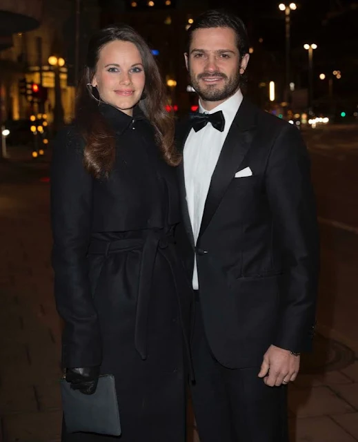Prince Carl Philip of Sweden and Princess Sofia Hellqvist of Sweden attended a charity dinner in honor of Project Playground in Stockholm