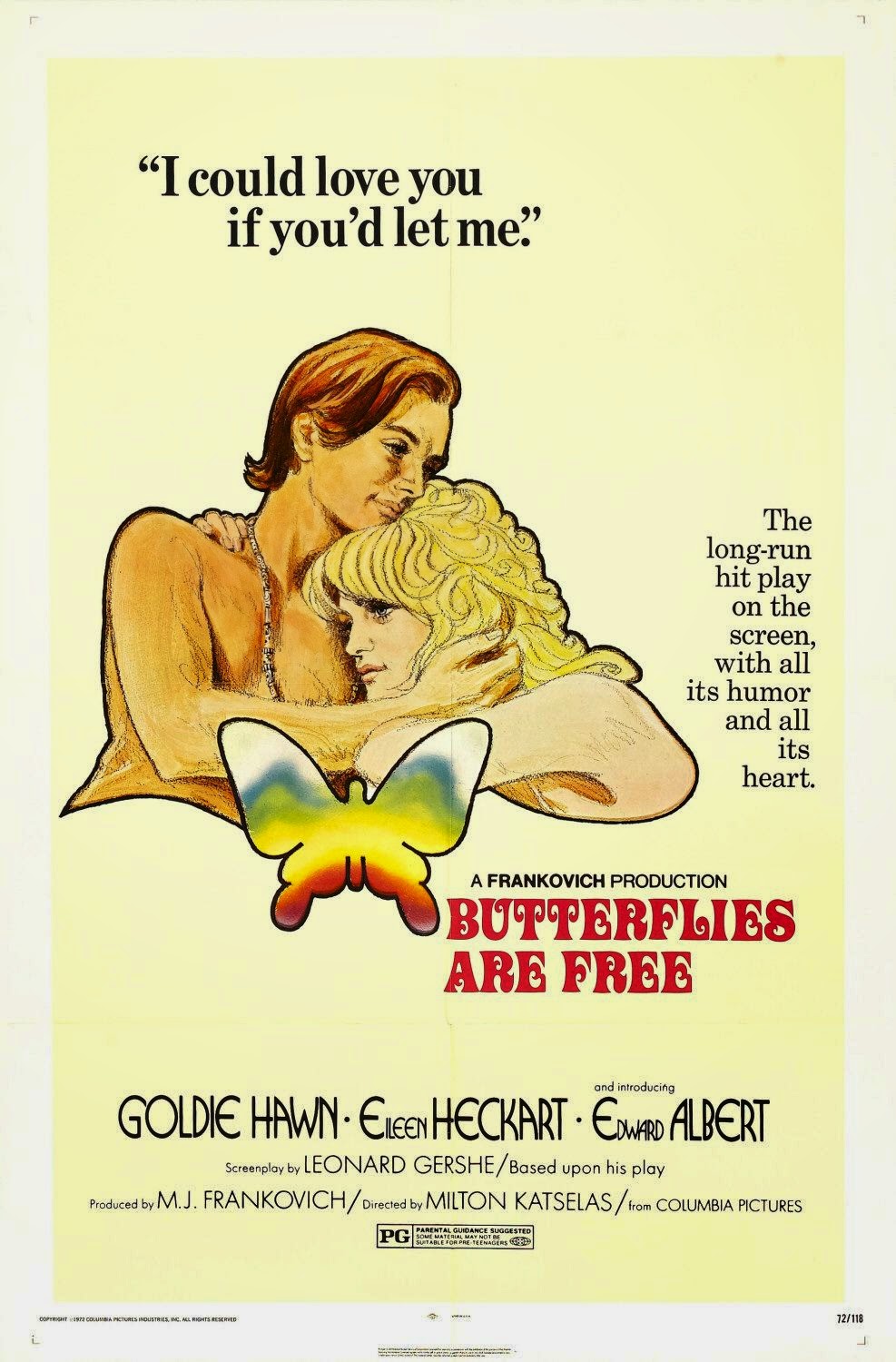 Netflix Mail Day Movie Review "Butterflies Are Free" (1972) Lolo