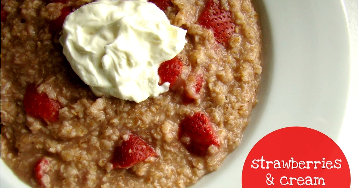 Strawberries & cream oatmeal