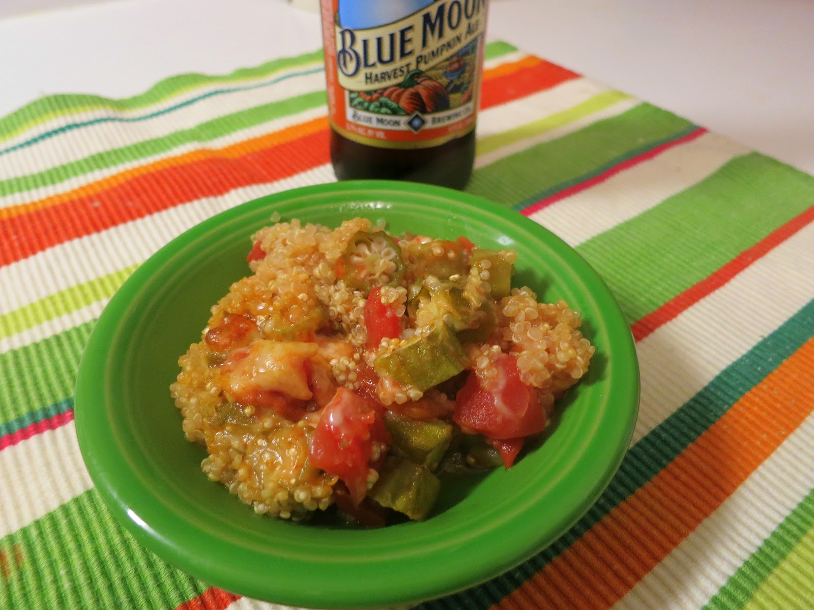 Elizabeth's Dutch Oven Okra and Tomato Quinoa
