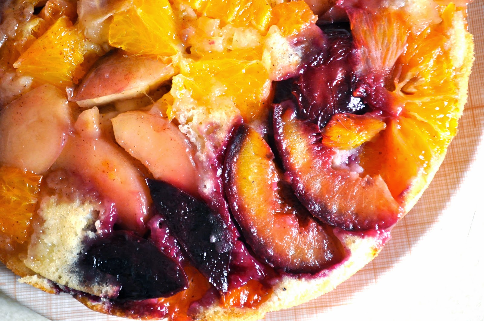 A Travelling Cook Fruit upside down cake