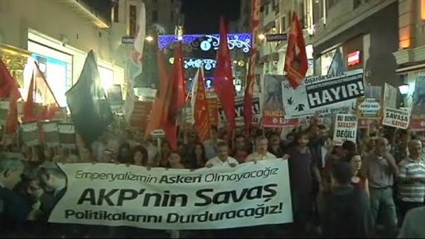Протесты в Турции против войны