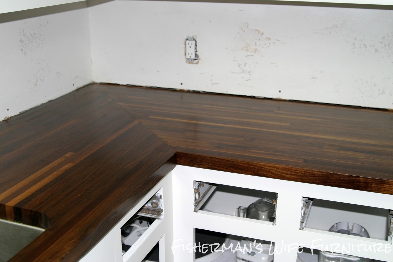 Fisherman's Wife Furniture DIY Butcher Block Countertops