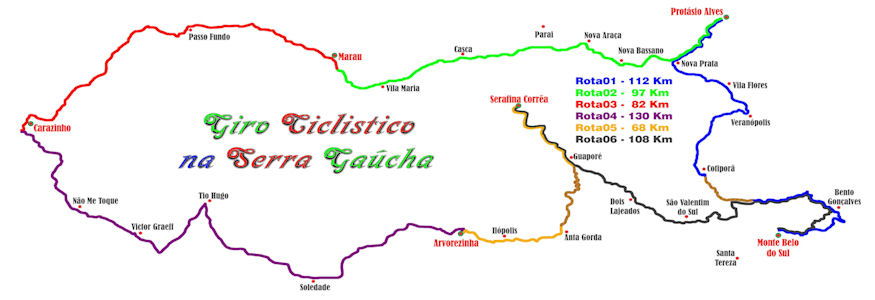 Giro Ciclistico na Serra Gaucha