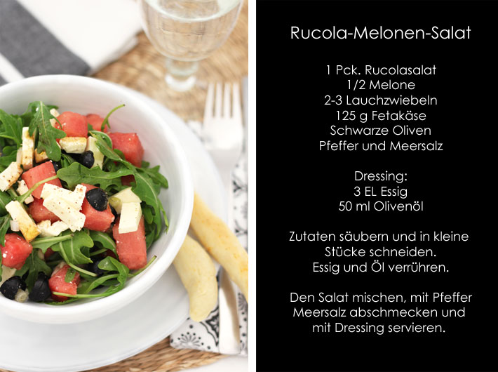 Amalie loves Denmark Rucola-Melonen Salat
