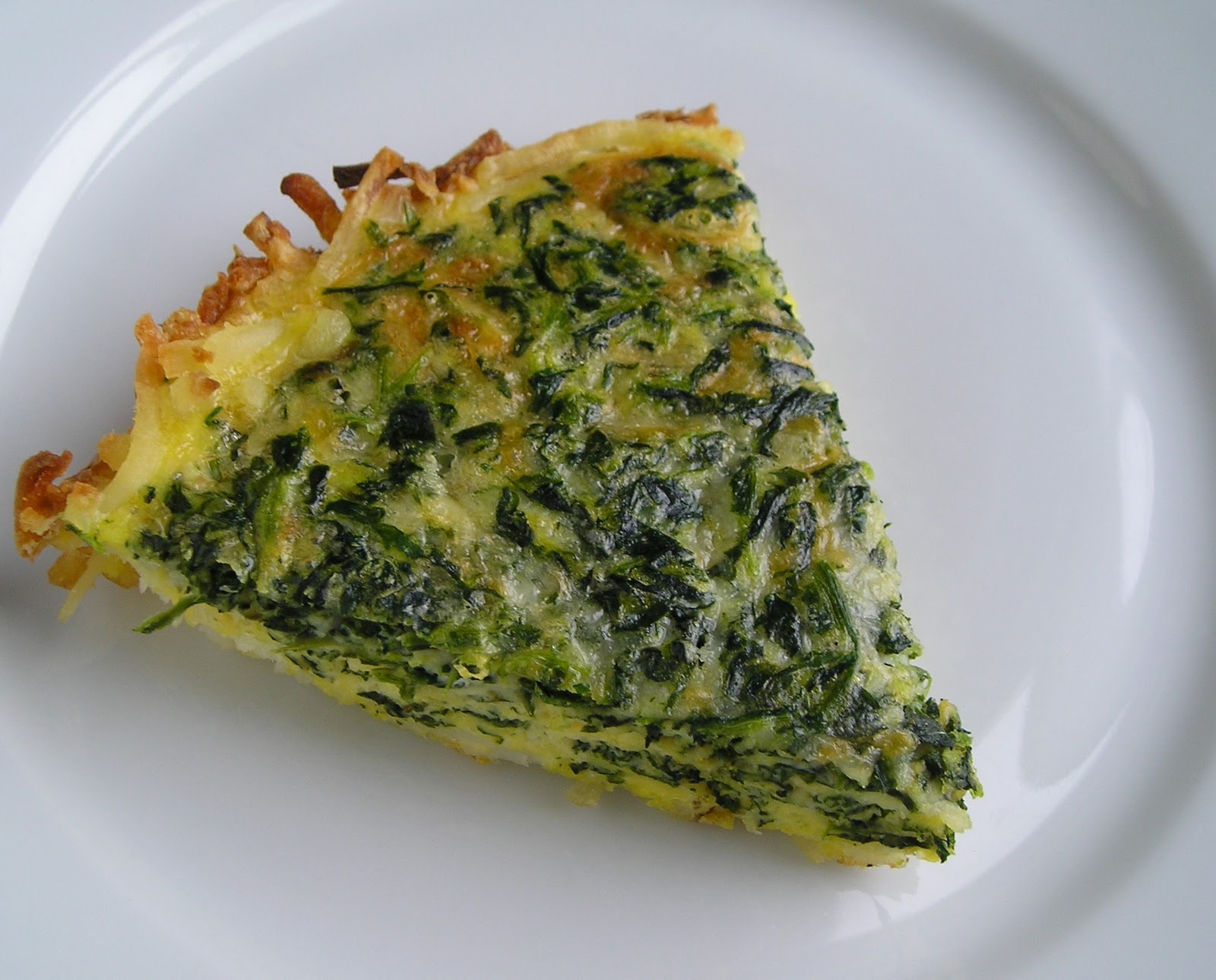Spinach Cheese Quiche with Potato Crust Edesia's Notebook