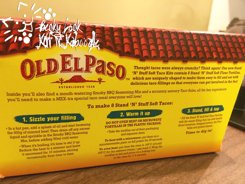 old el paso taco kit instructions