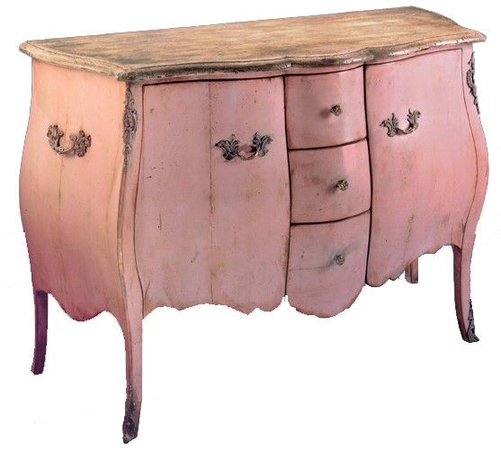 Eye For Design Decorating With Distressed Pink Furniture