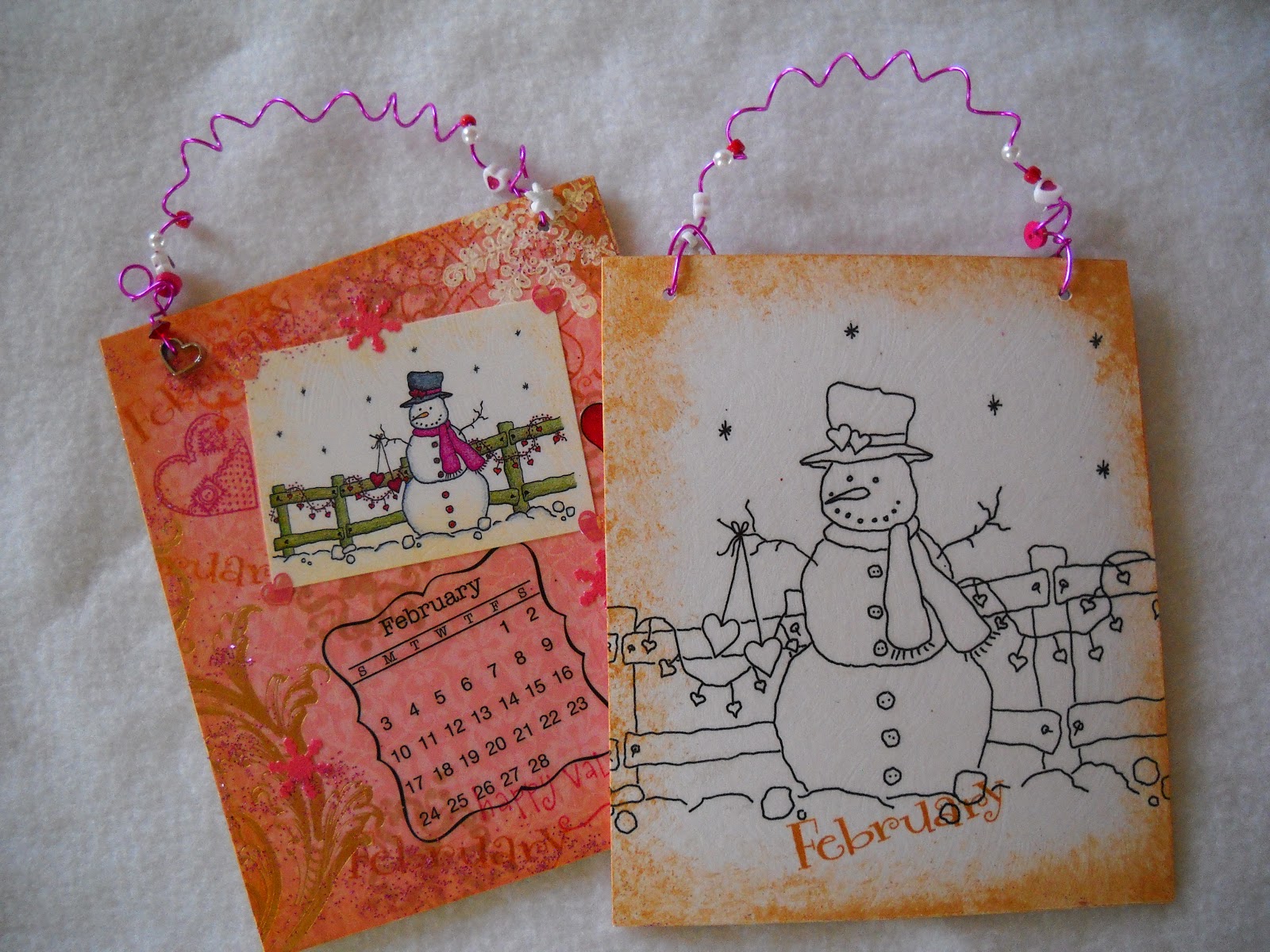 Handmade Calendar Designs : Julies creative ideas my handmade snowman calendar Handmade Calendar Designs : Julies creative ideas my handmade snowman calendar