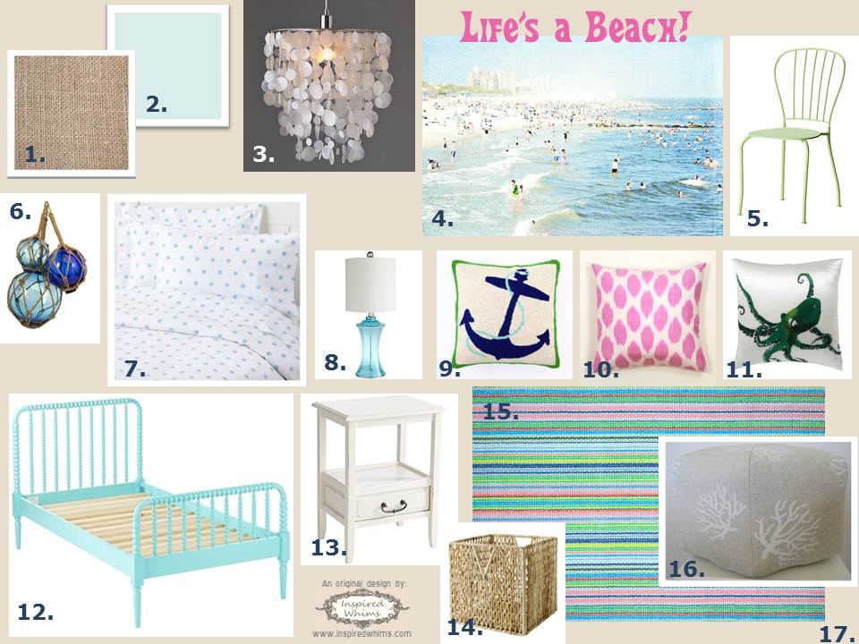 Inspired Whims: Life's A Beach Inspiration Board