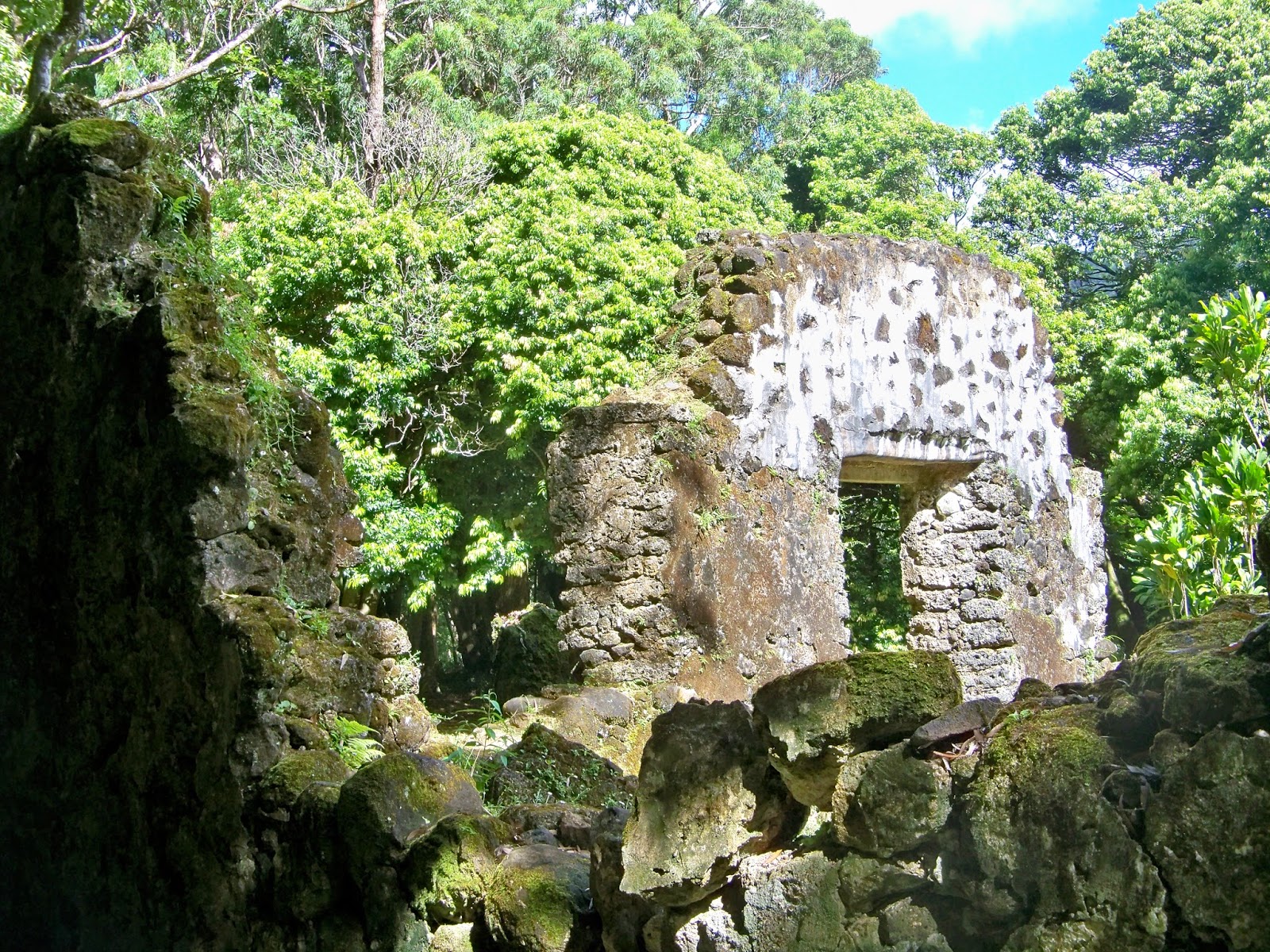 The Hauptmann's Kaniakapupu Ruins or King Kamehameha's Summer Palace