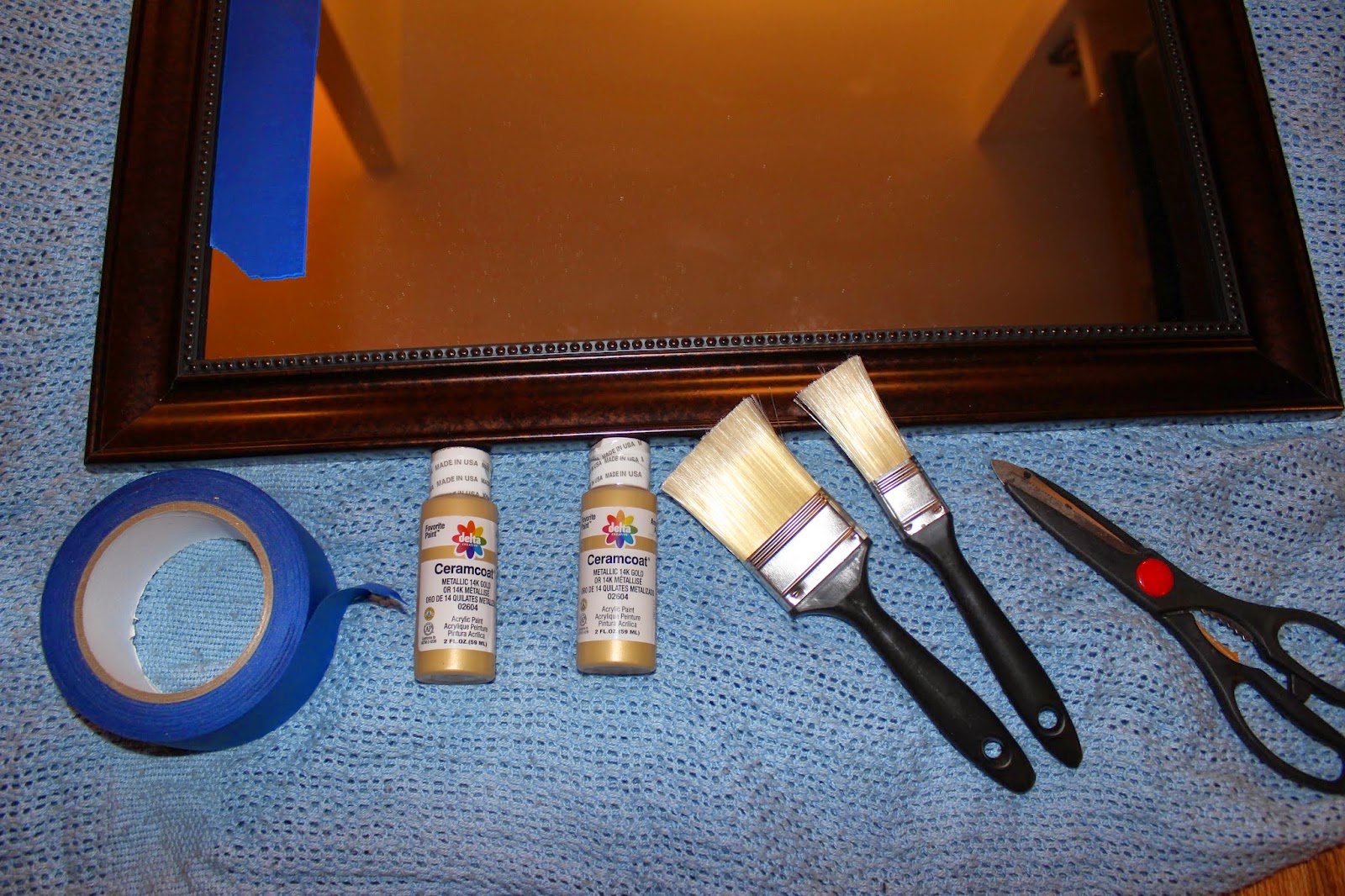 DIY Gold Mirror Frame — Patty's Kloset