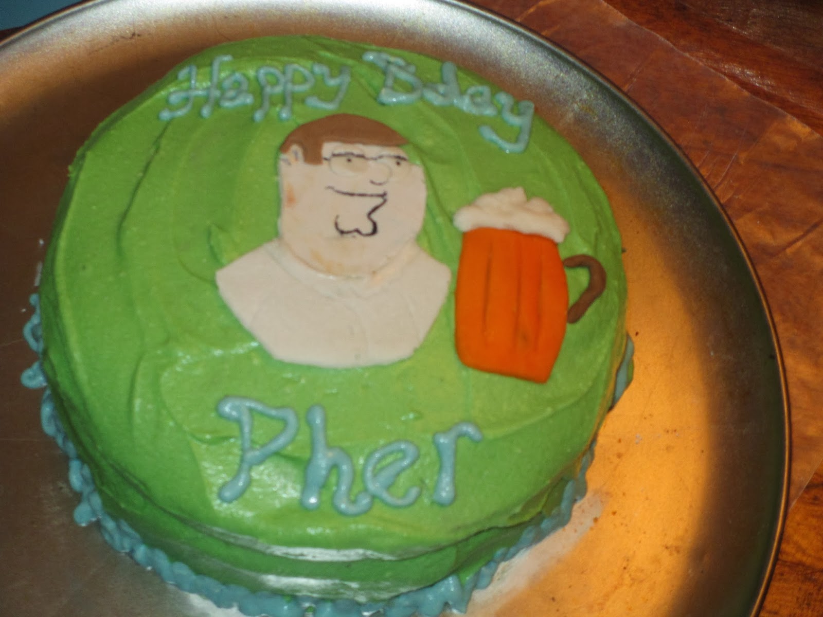 A's Cakery Peter Griffin Cake