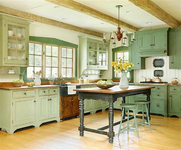 Cocinas de color verde - Colores en Casa