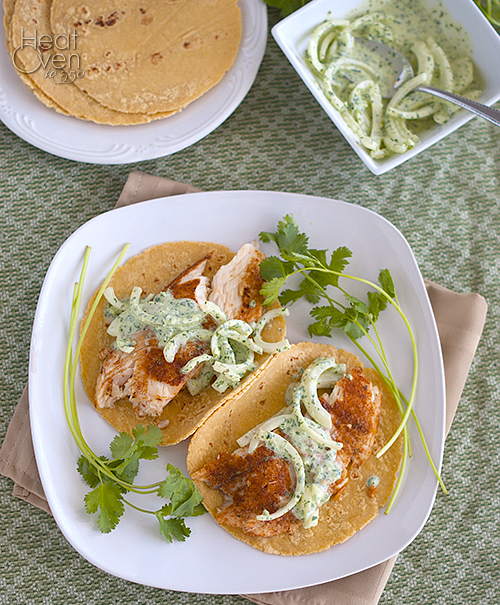 Blackened Baja Fish Tacos