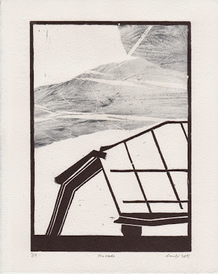 Laura Manfredi Linocut Workshop Tiroler Kunstakademie Innsbruck