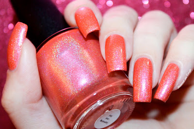 Swatch of Captivating Coral from Lilypad Lacquer