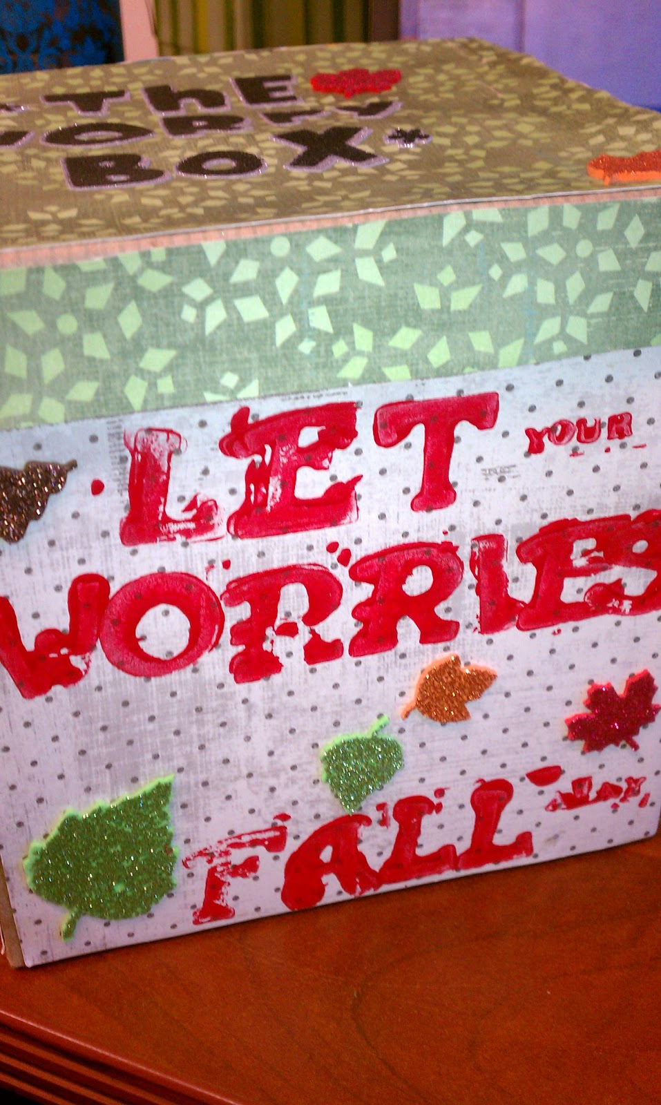 Scrapbook of a School Counselor The Worry Box
